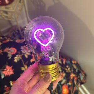 Light up neon heart lamp